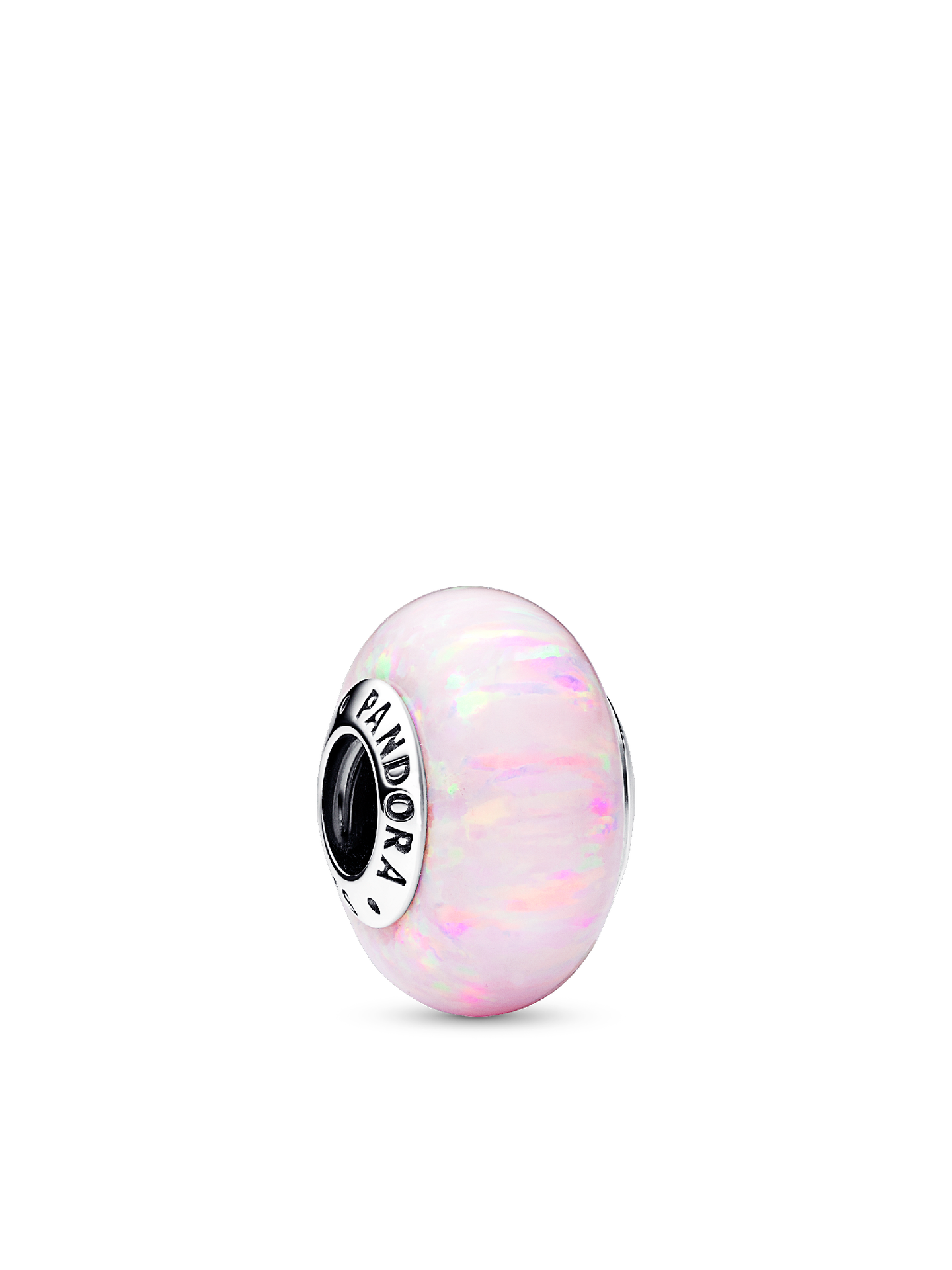 Женский шарм Pandora Opalescent Pink Charm, цвет: Серебро — фото 1