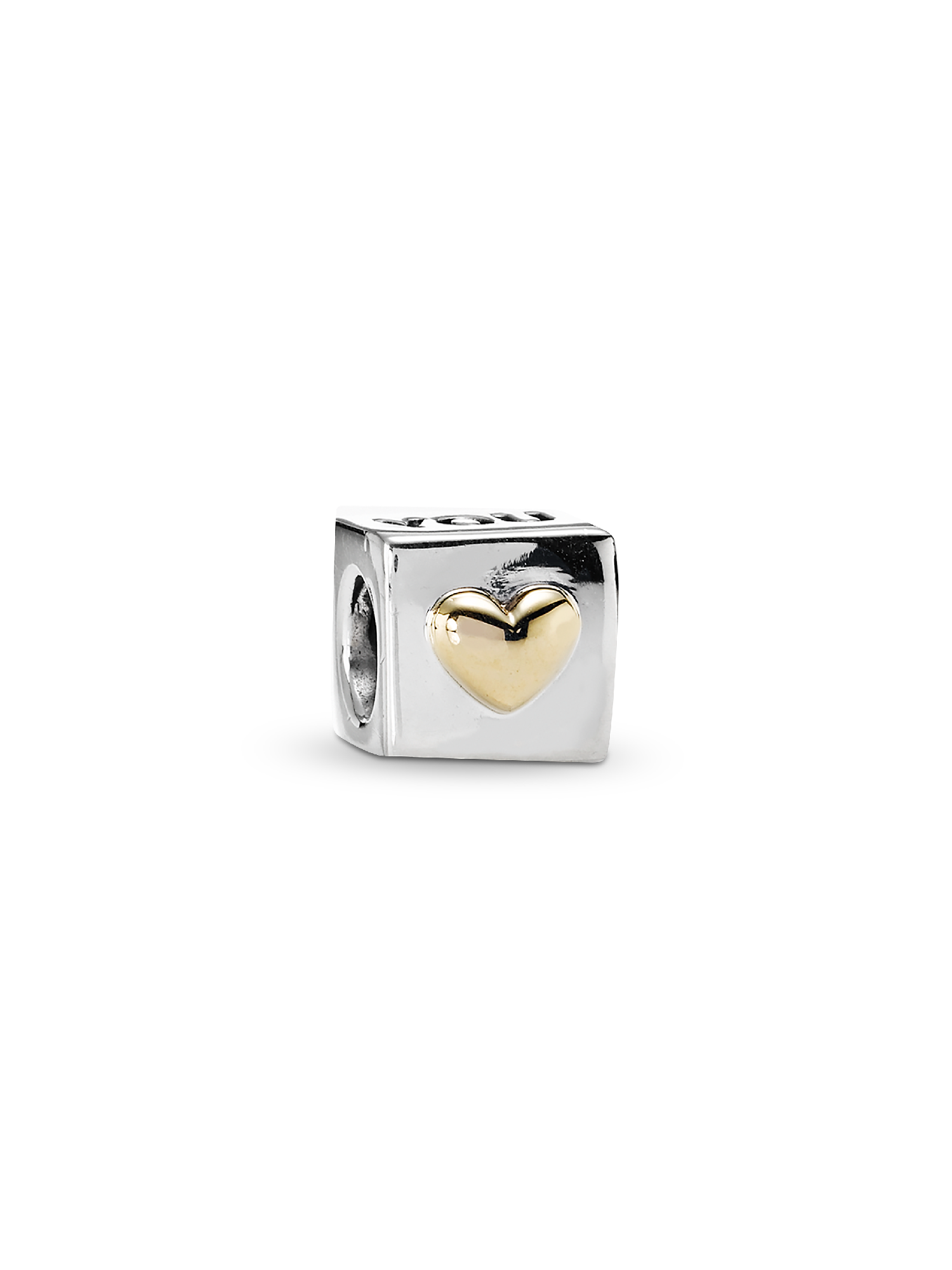 FINAL SALE - I Love You Engraved Heart Box Charm