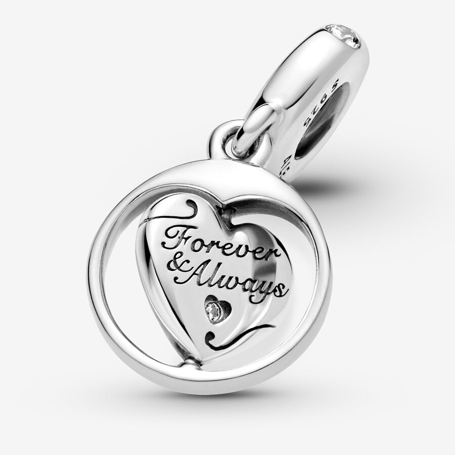Spinning Forever & Always Soulmate Dangle Charm | Sterling silver ...