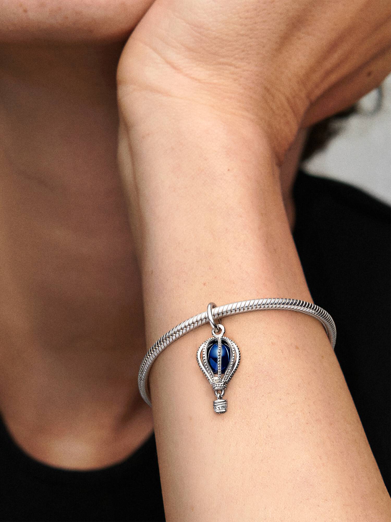 FINAL SALE - Blue Hot Air Balloon Travel Charm