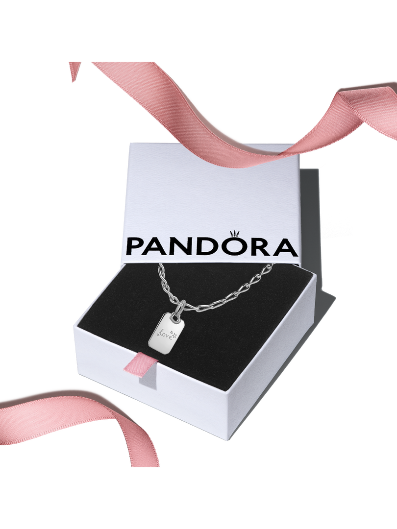 Engravable Silver Pendant & Necklace Gift Set