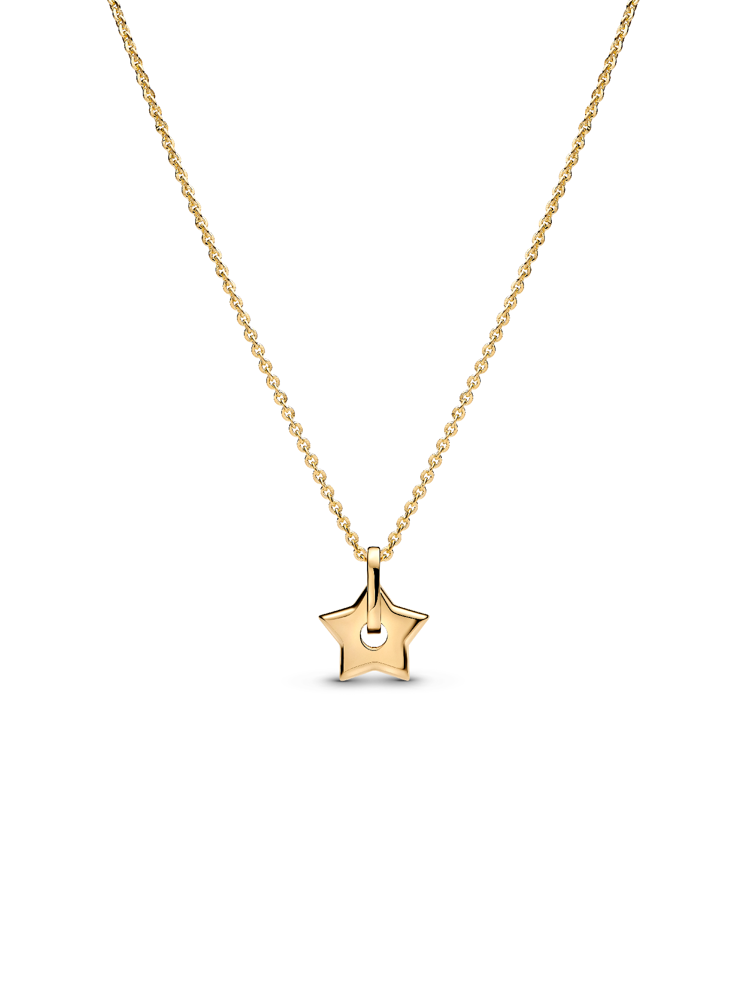Pandora Talisman 14k Gold Lab-grown Diamond Pavé Star Pendant Necklace