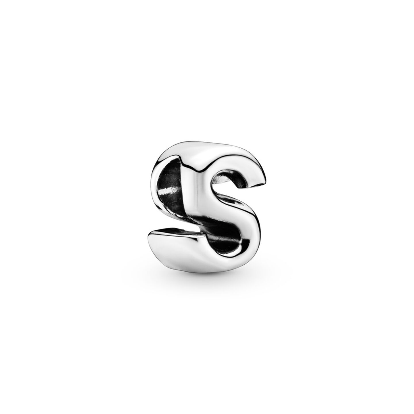 Женский шарм Pandora Letter S Alphabet Charm, Sterling silver, цвет: Серебро — фото 2