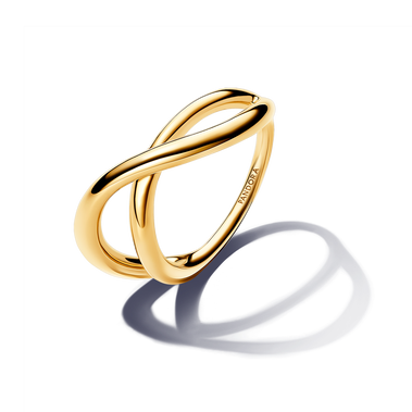 Organically Shaped Infinity Ring