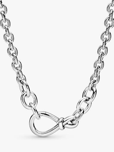 FINAL SALE - Chunky Infinity Knot Chain Necklace