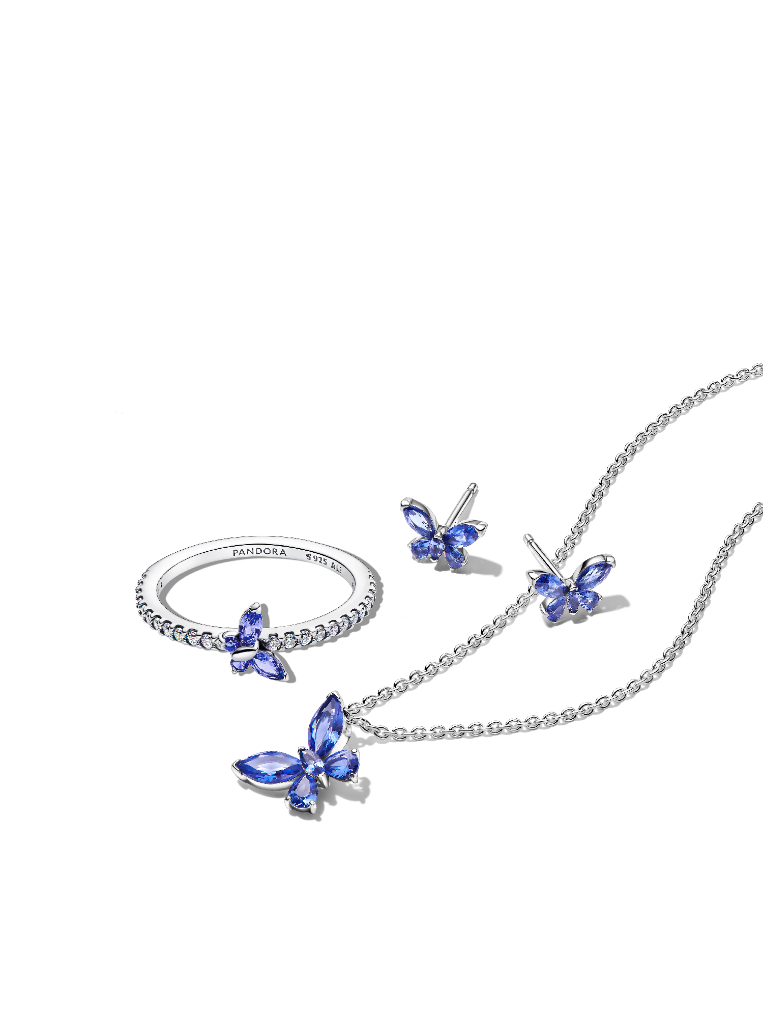 Winter Blue Butterfly Jewelry Set | Sterling silver | Pandora US
