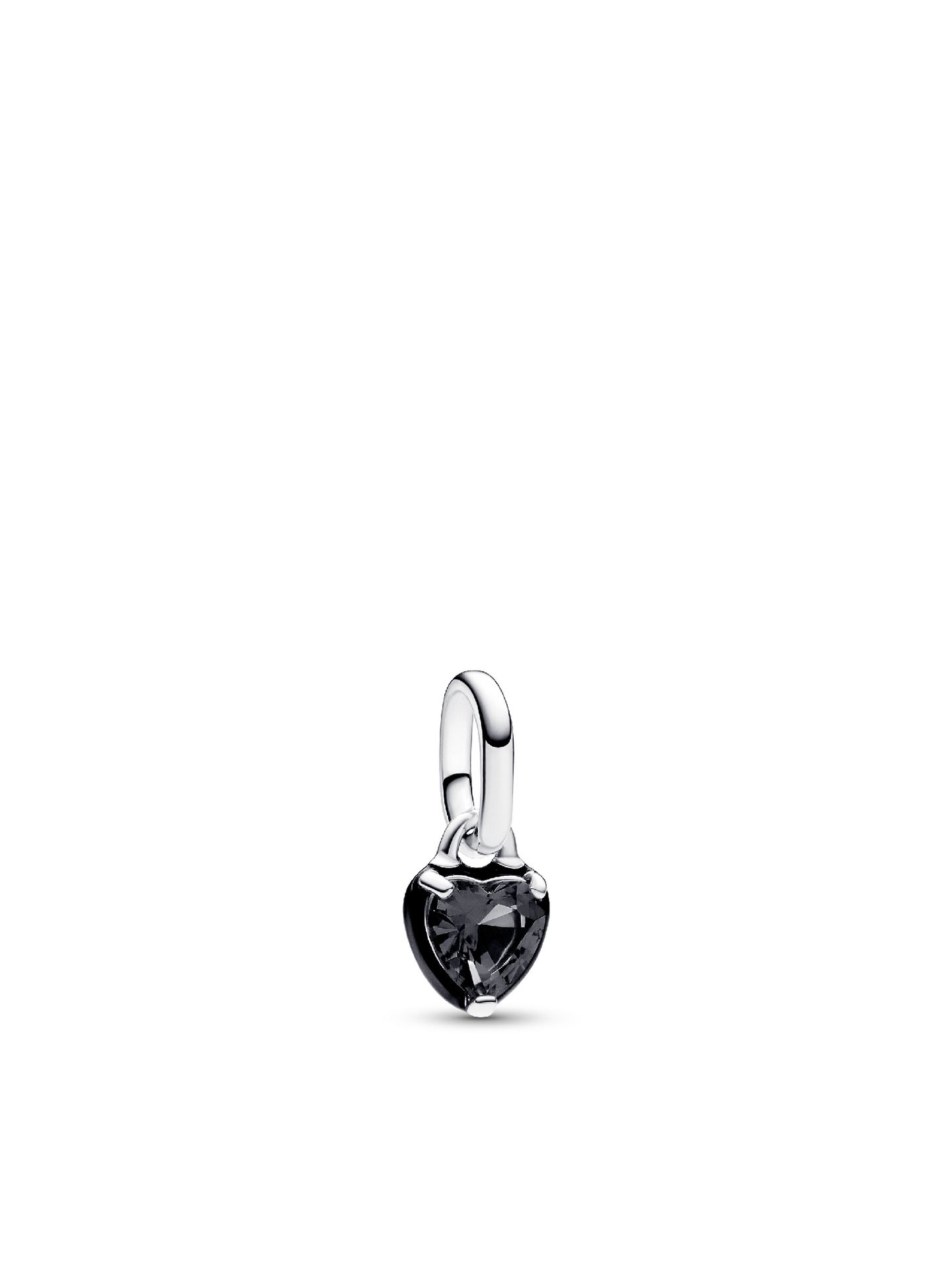 Шарм Pandora ME Black Chakra Heart Mini Dangle Charm, цвет: Серебро — фото 1
