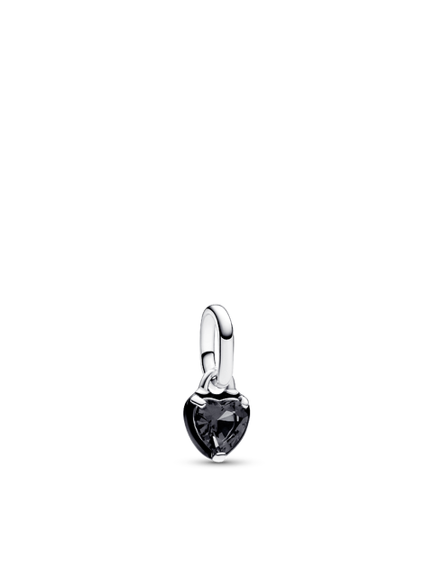 Шарм Pandora ME Black Chakra Heart Mini Dangle Charm, цвет: Серебро