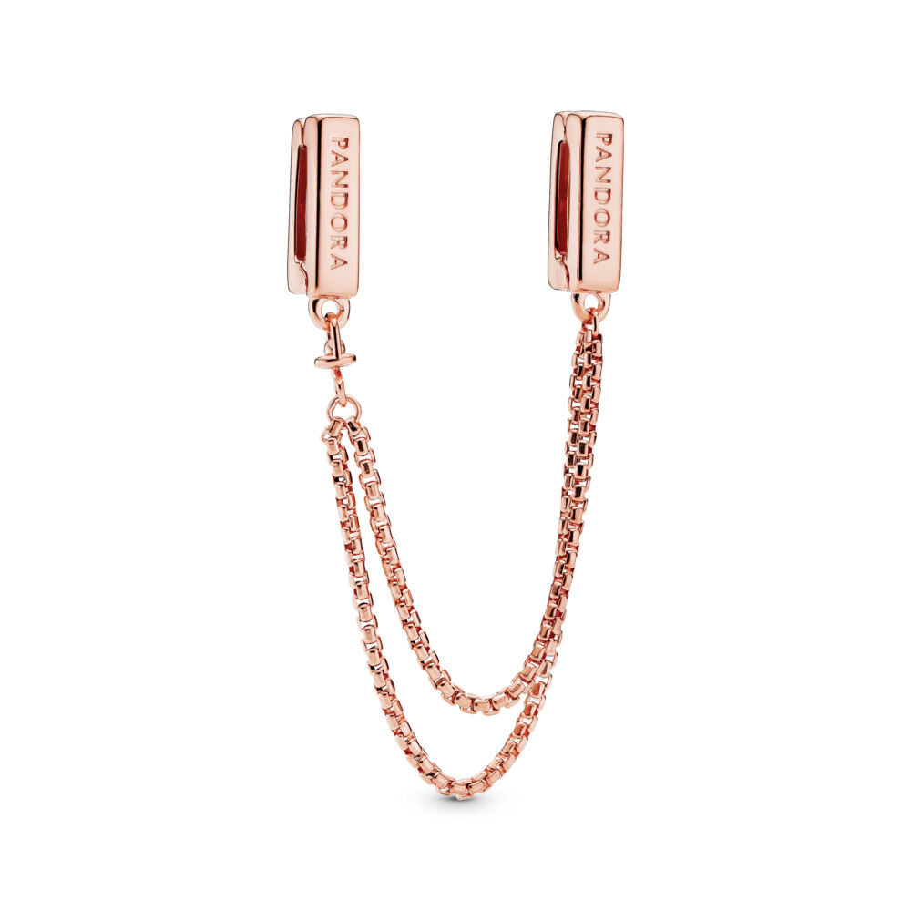 Safety Chain Clip Charm | Rose gold 