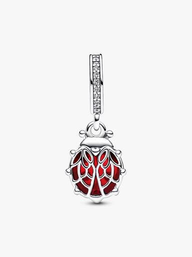 Red Ladybird Dangle Charm