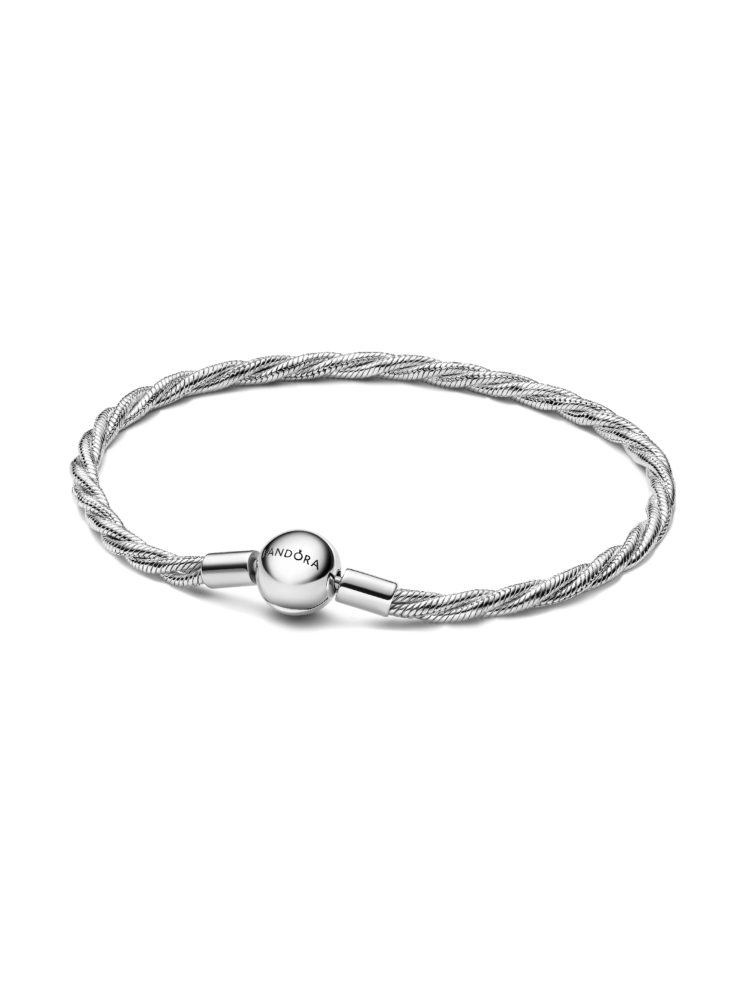 Round Pandora Clasp Twisted Snake Chain