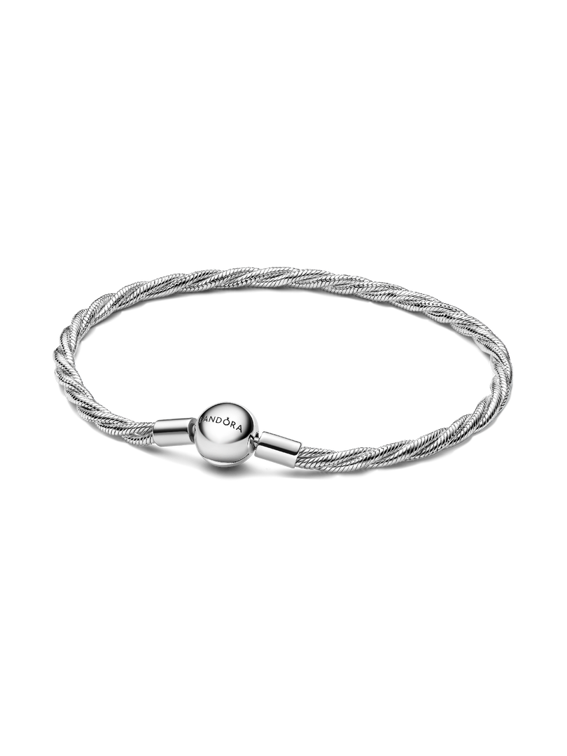 Round Pandora Clasp Twisted Snake Chain