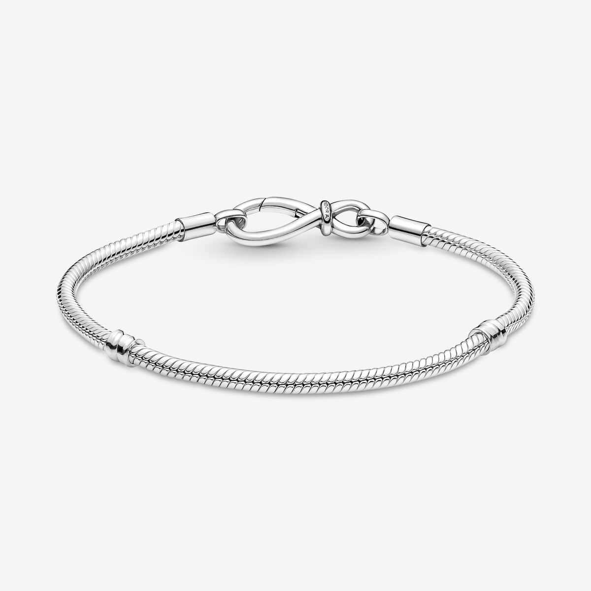 Pandora Moments Infinity Knot Snake Chain Bracelet | Sterling silver ...