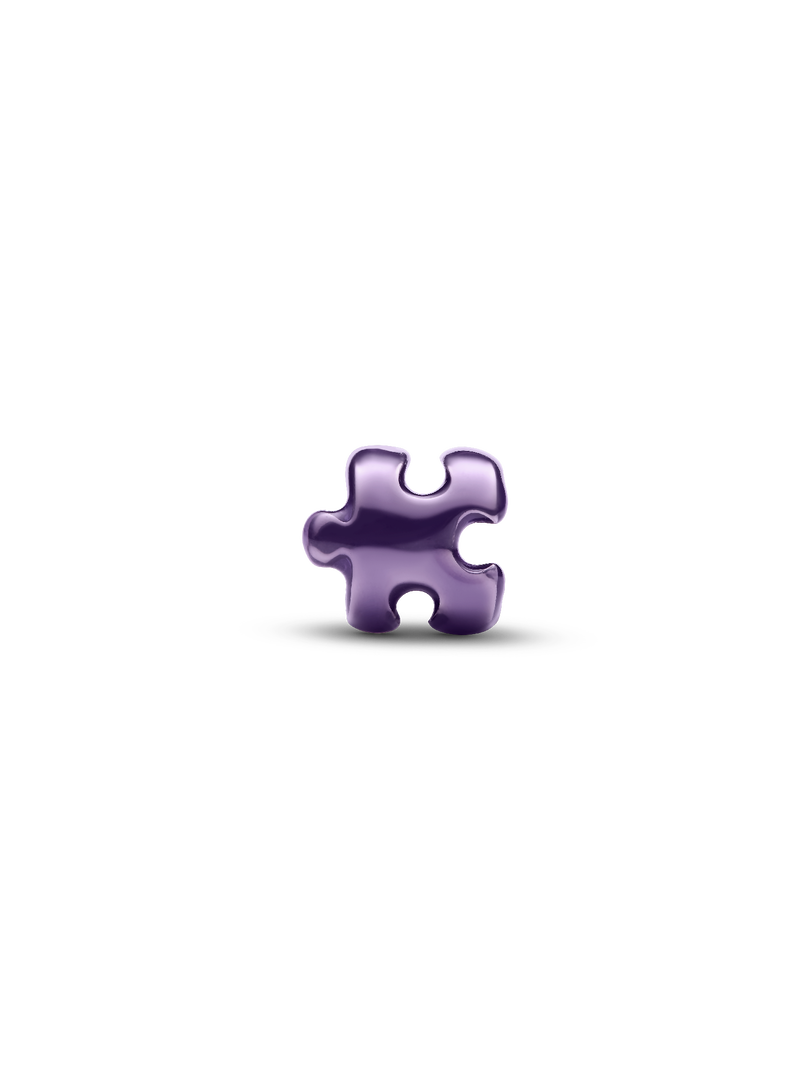 Purple Puzzle Piece Mini Charm