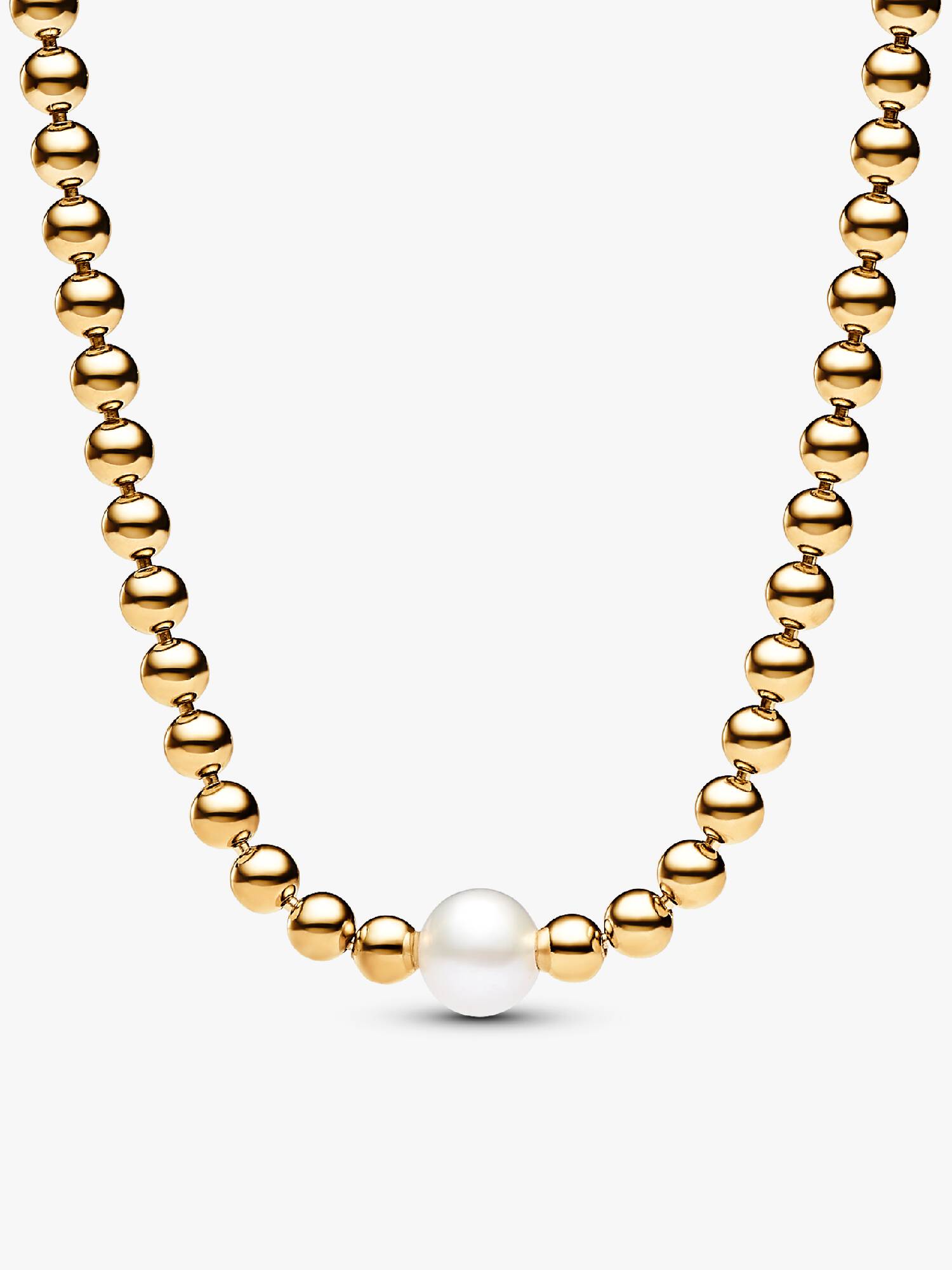 FINAL SALE - Treated Freshwater Cultured Pearl & Beads Collier Necklace