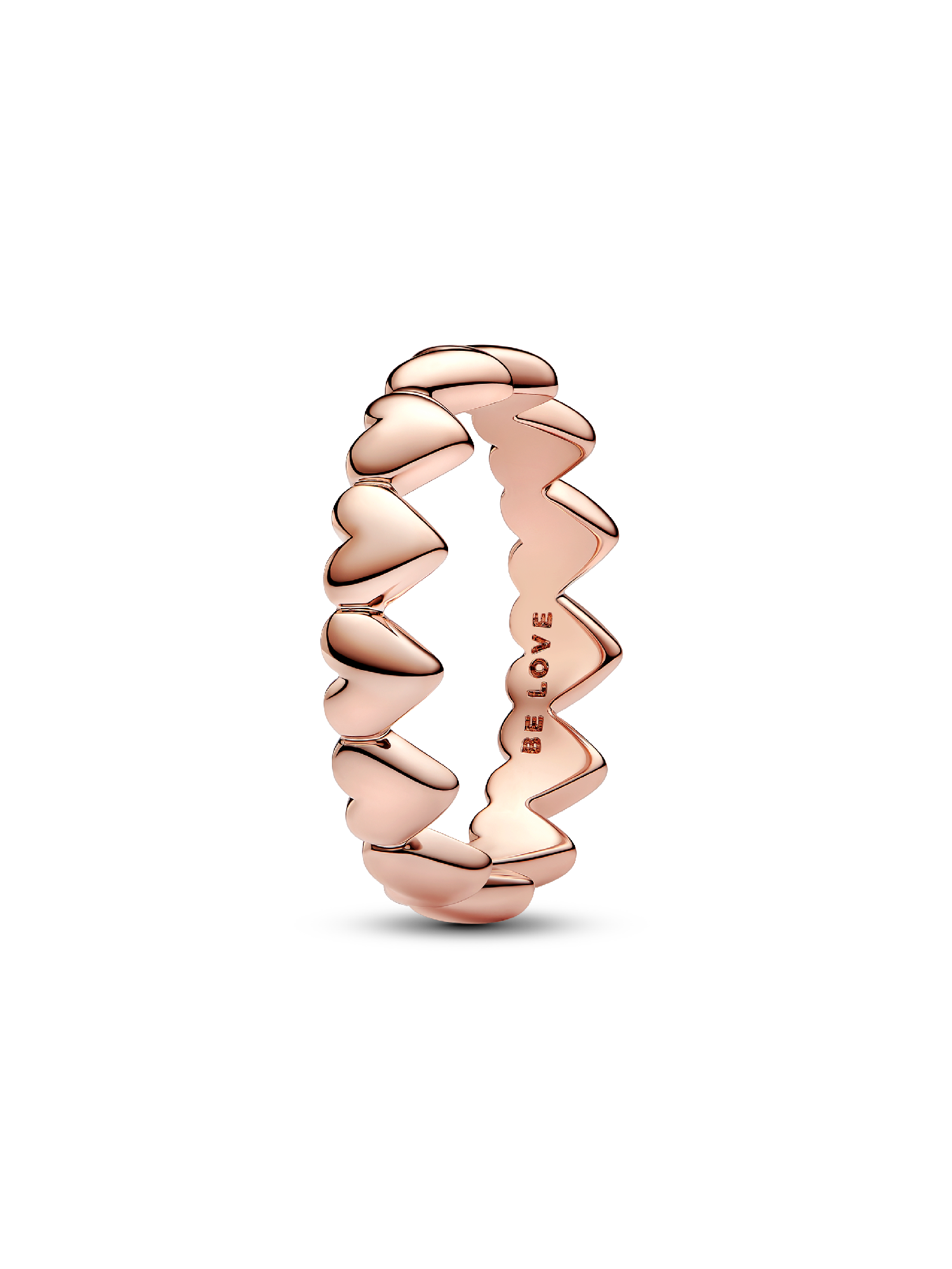 Row of Hearts Ring