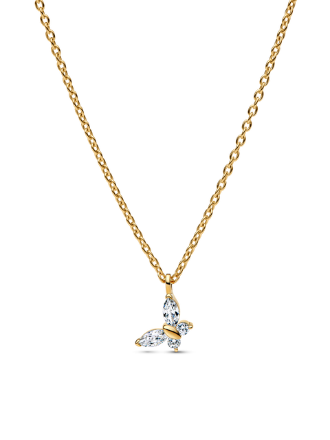 Женское колье Pandora Butterfly Pendant, Gold plated, цвет: Позолоченный