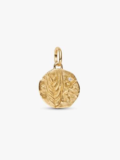 Wheat Medallion Charm