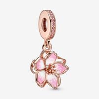 Cherry Blossom Dangle Charm | Rose gold plated | Pandora US