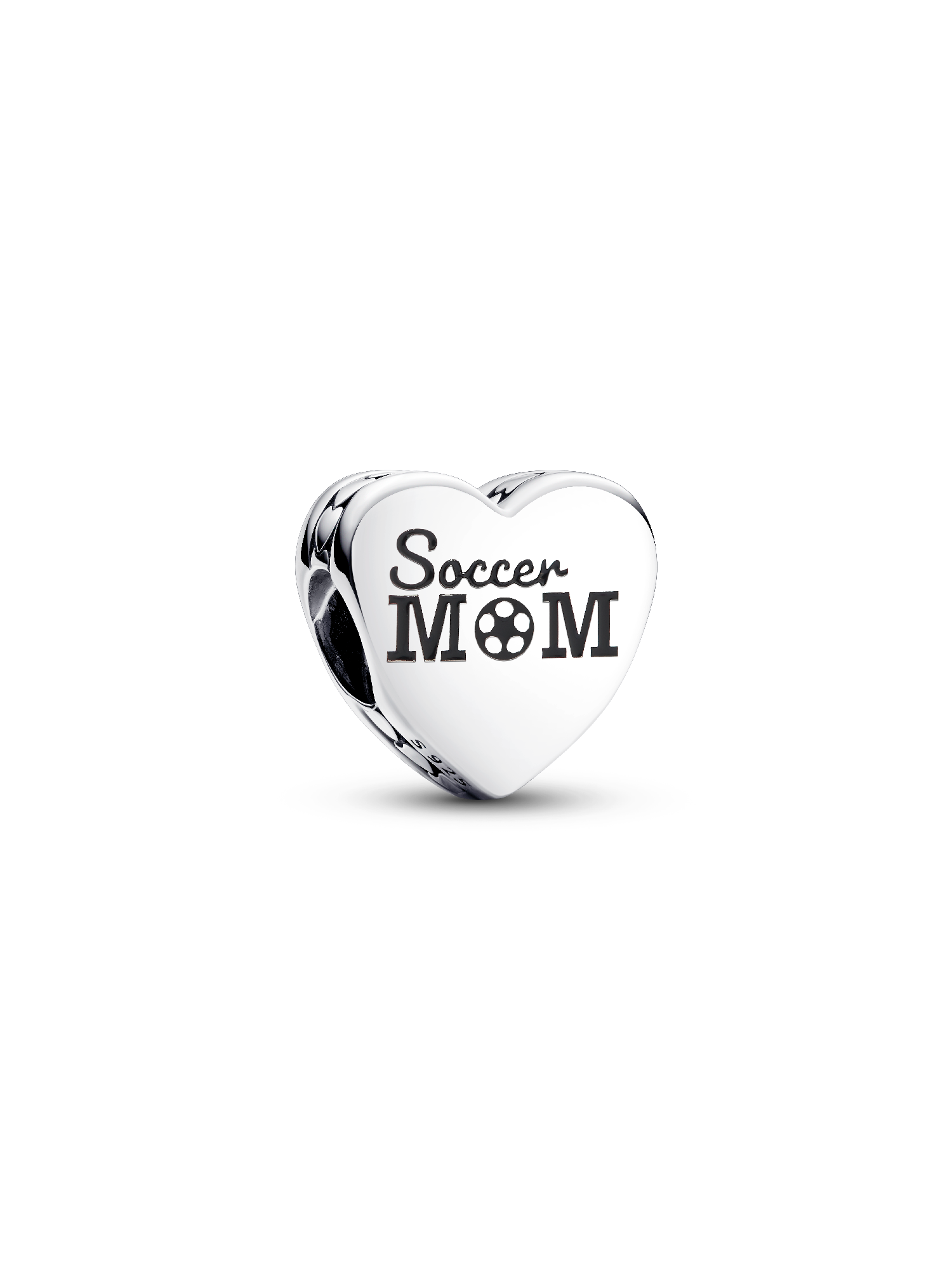 Engravable Soccer Mom Heart Charm