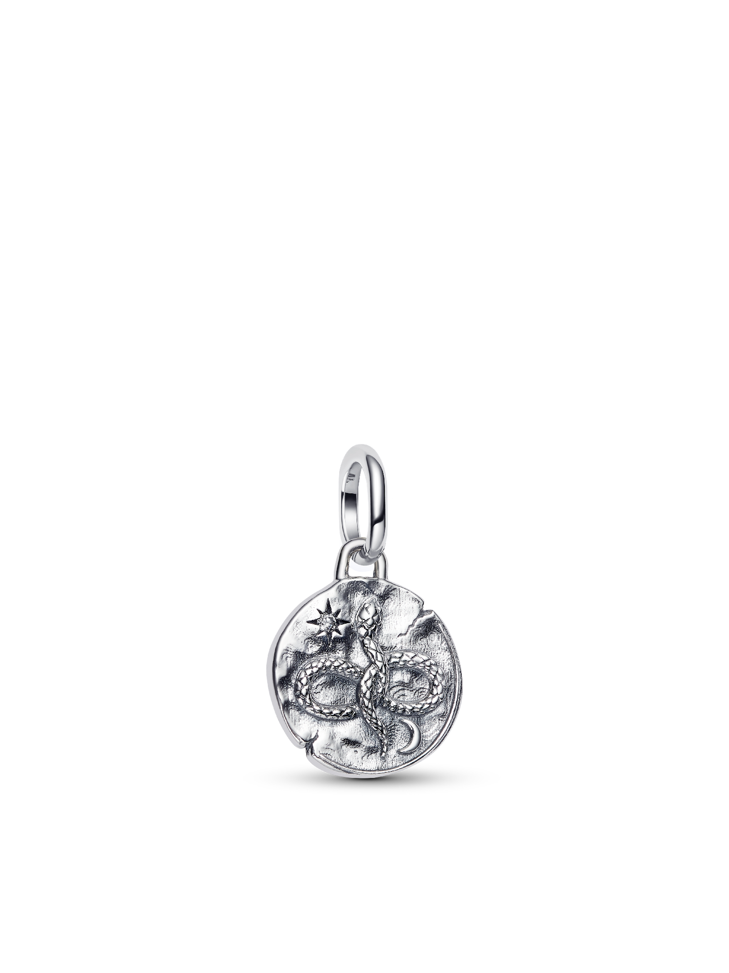 Женский шарм Pandora Infinity Snake Medallion Charm, цвет: Серебро — фото 1