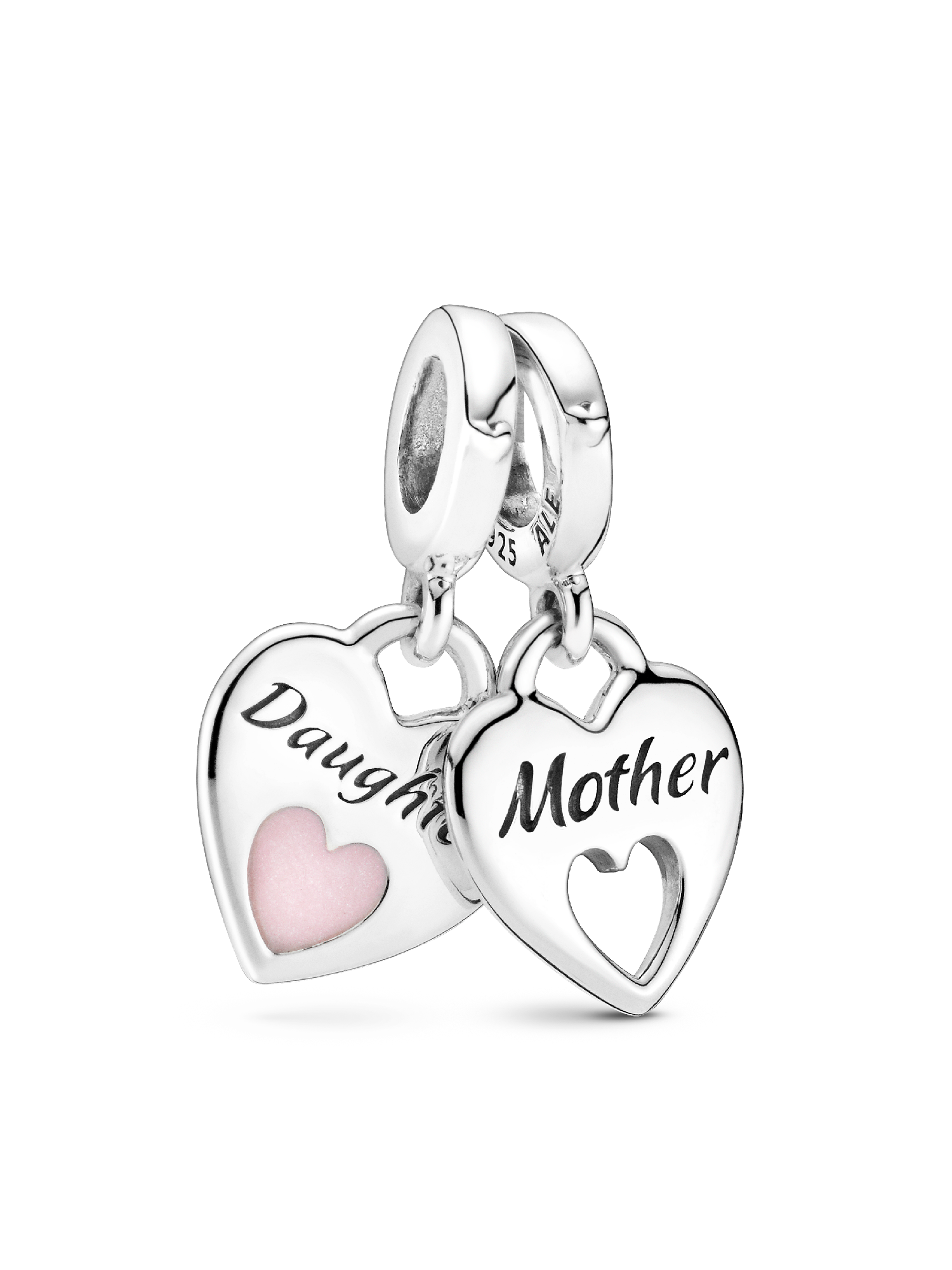 Mother Daughter Splittable Heart Charm and Bracelet Set
