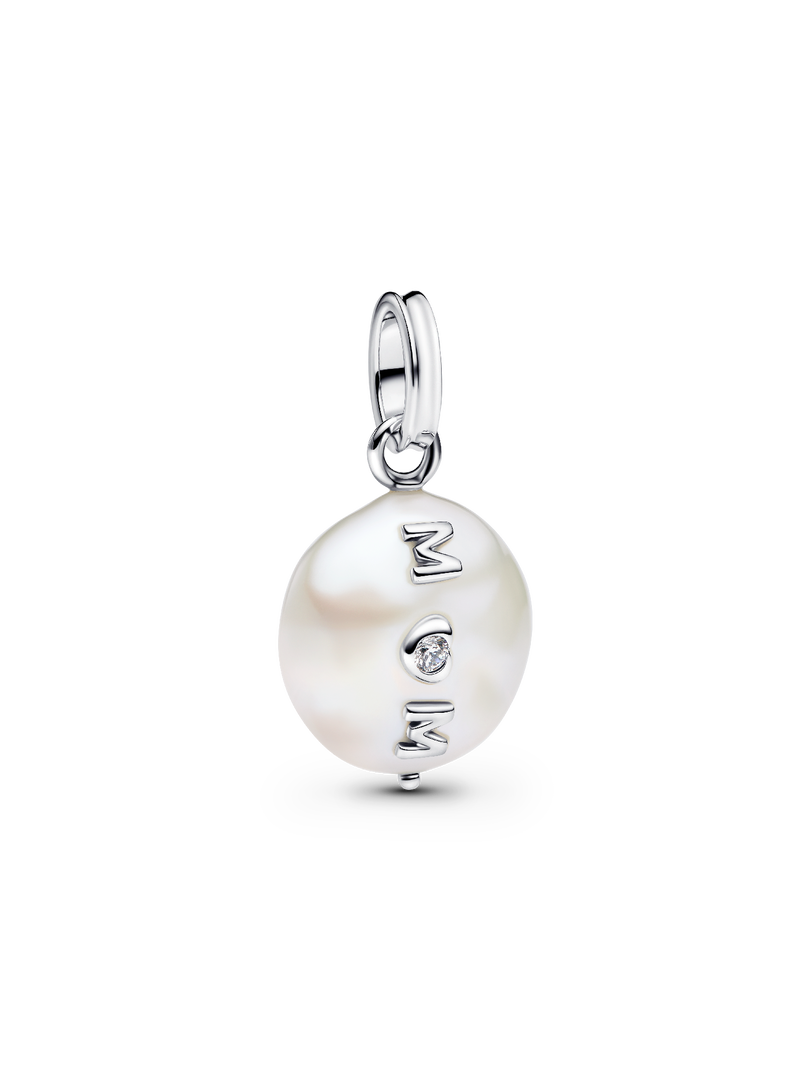 Treated Freshwater Cultured Baroque Pearl Mom Dangle Charm