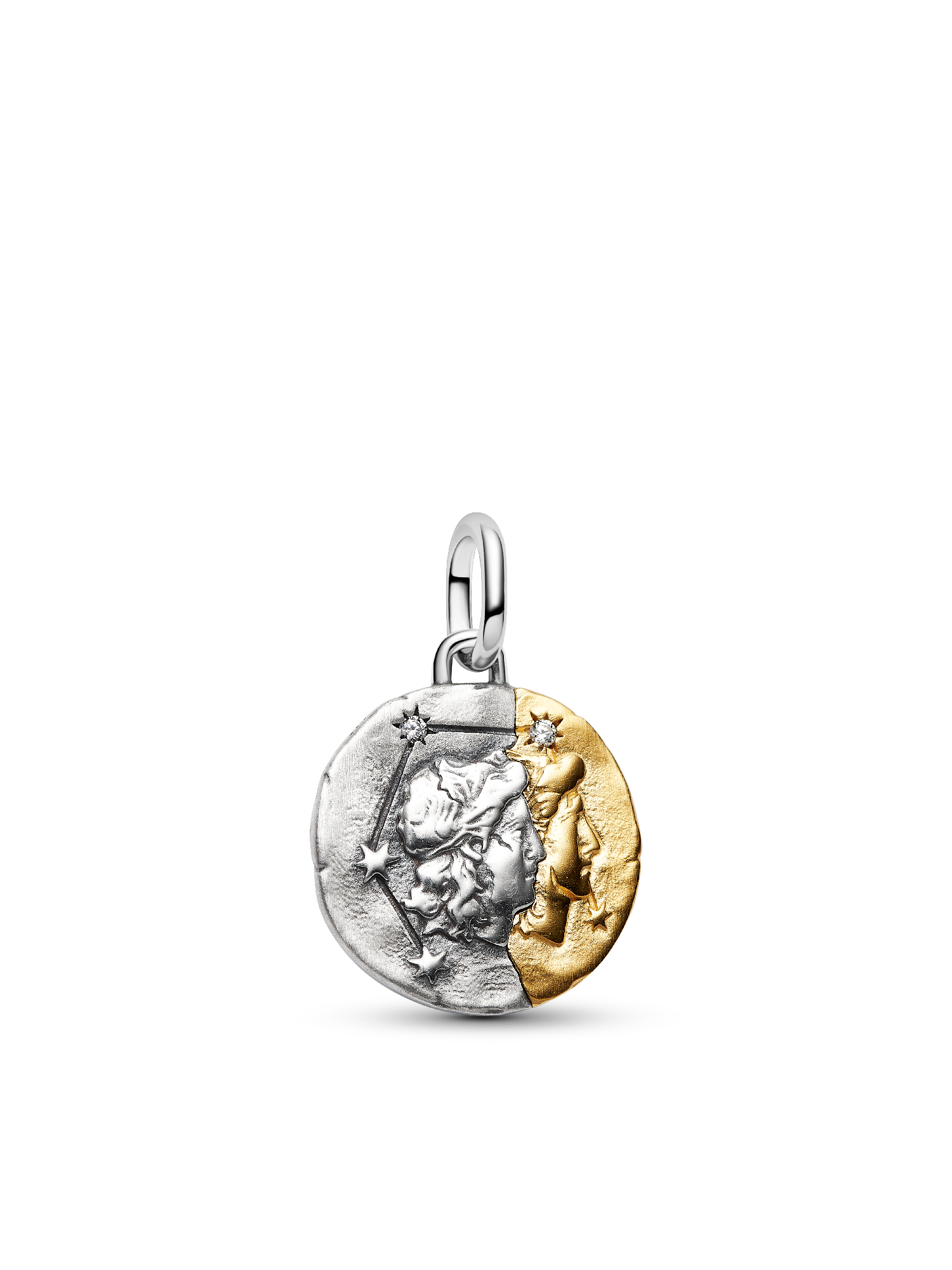 Gemini Medallion  Charm Necklace Set