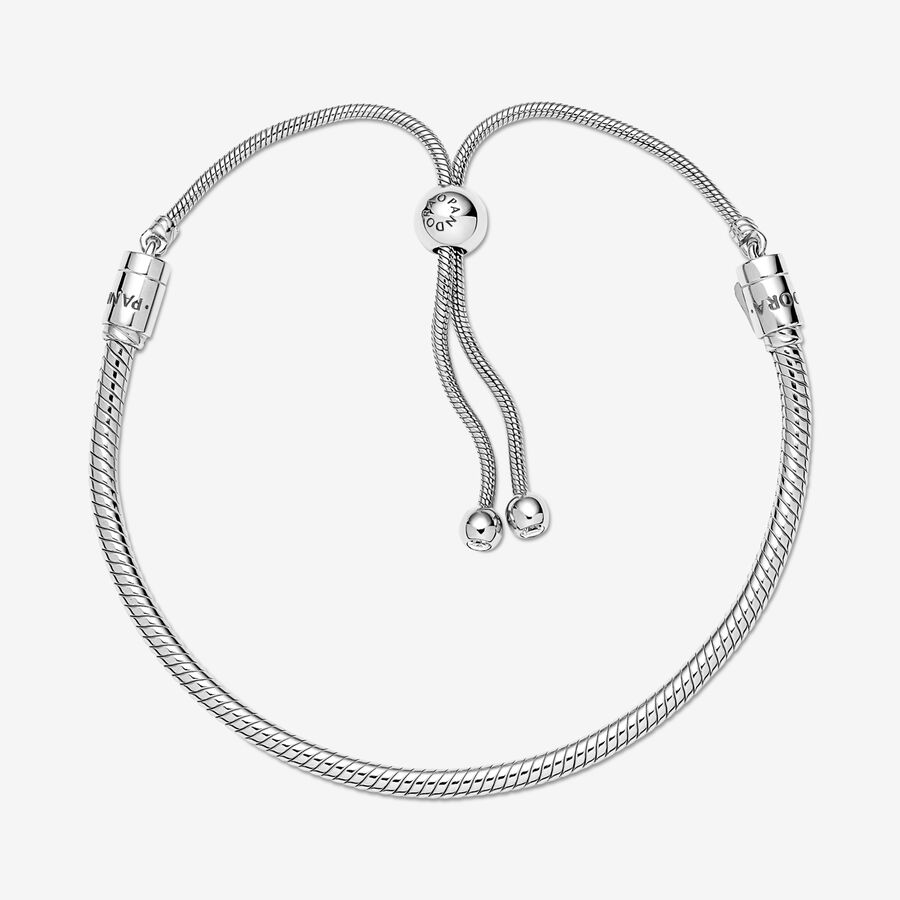 Glamorous Snake Bracelet, Diamond CZ Snake Cuff Bracelet Silver