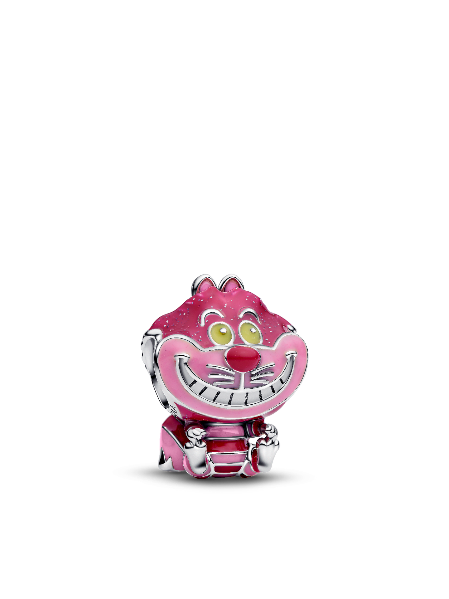Женский шарм Pandora Disney Alice in Wonderland Cheshire Cat Charm, цвет: Серебро — фото 1