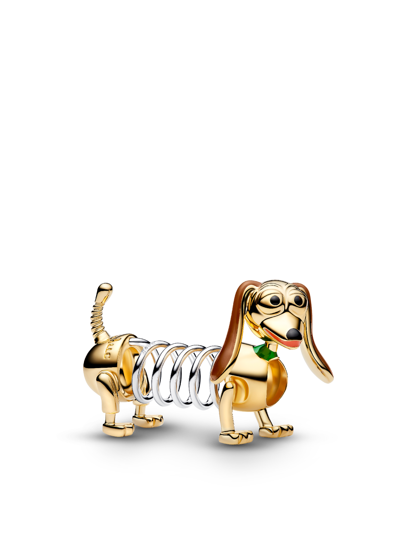 Женский шарм Pandora Disney Pixar Toy Story Slinky Dog Charm, цвет: Двухцветный — фото 1