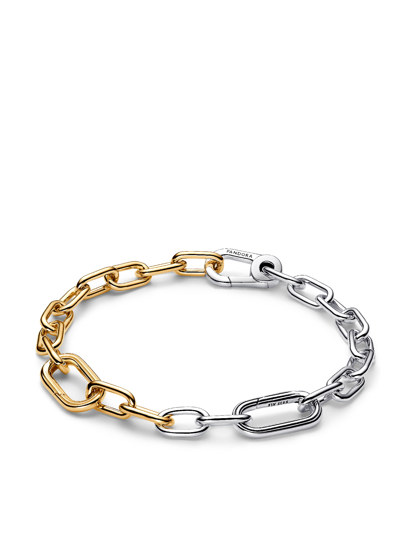 Женский браслет Pandora Link Chain, цвет: Двухцветный — фото 1