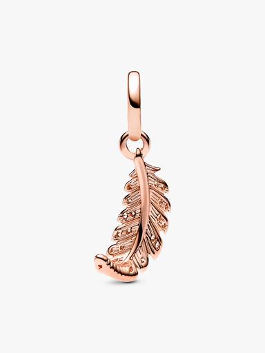 FINAL SALE - Floating Curved Feather Dangle Charm