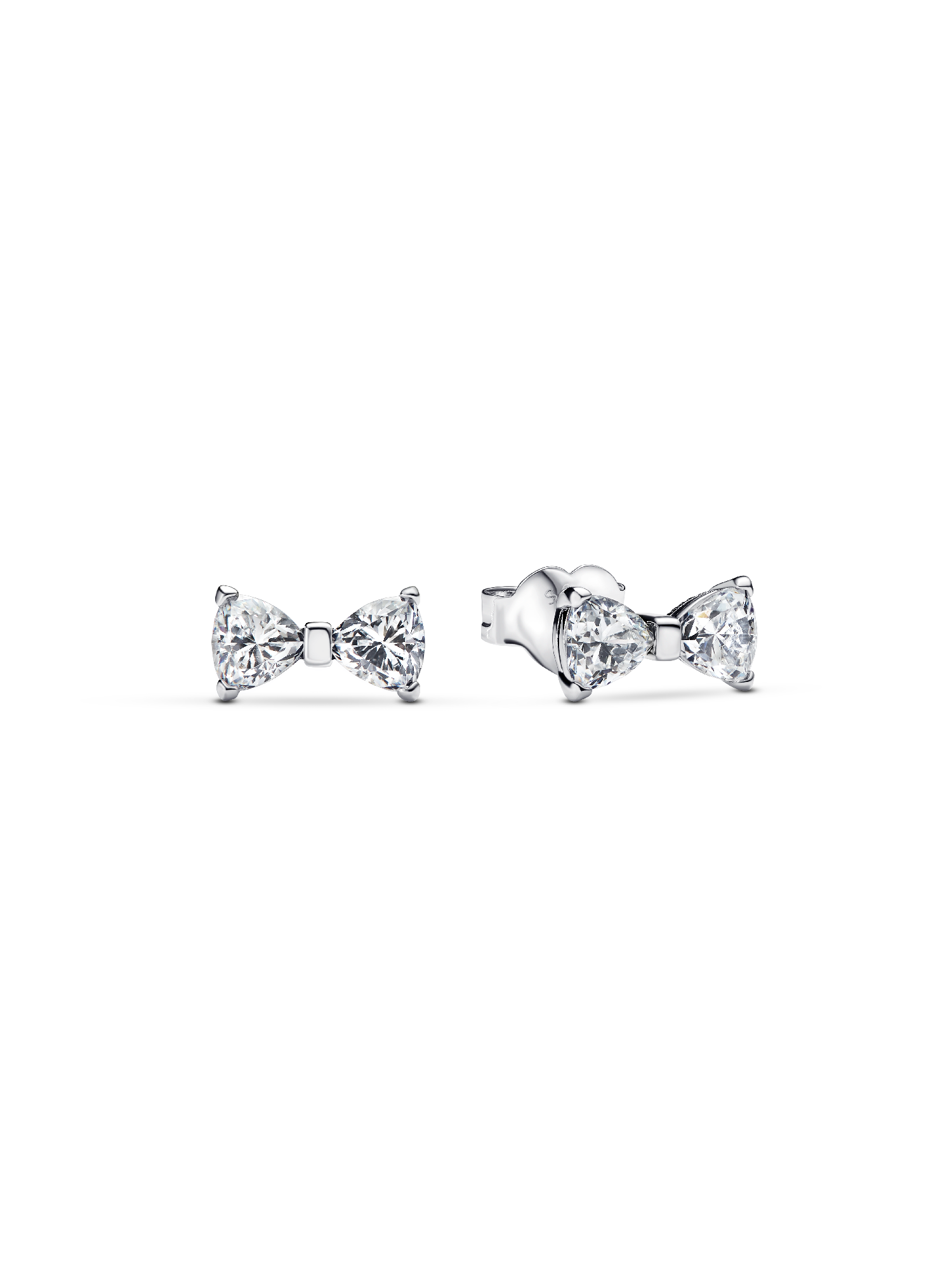 Sparkling Small Bow Stud Earrings