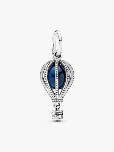 FINAL SALE - Blue Hot Air Balloon Travel Charm