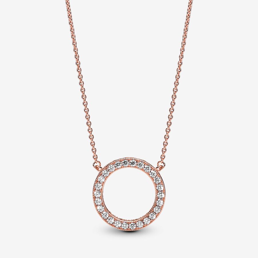 FINAL SALE - Circle of Sparkle Necklace image number 0