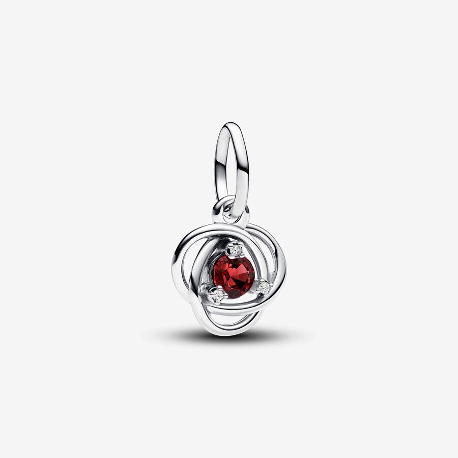 July True Red Eternity Circle Dangle Charm image number 0