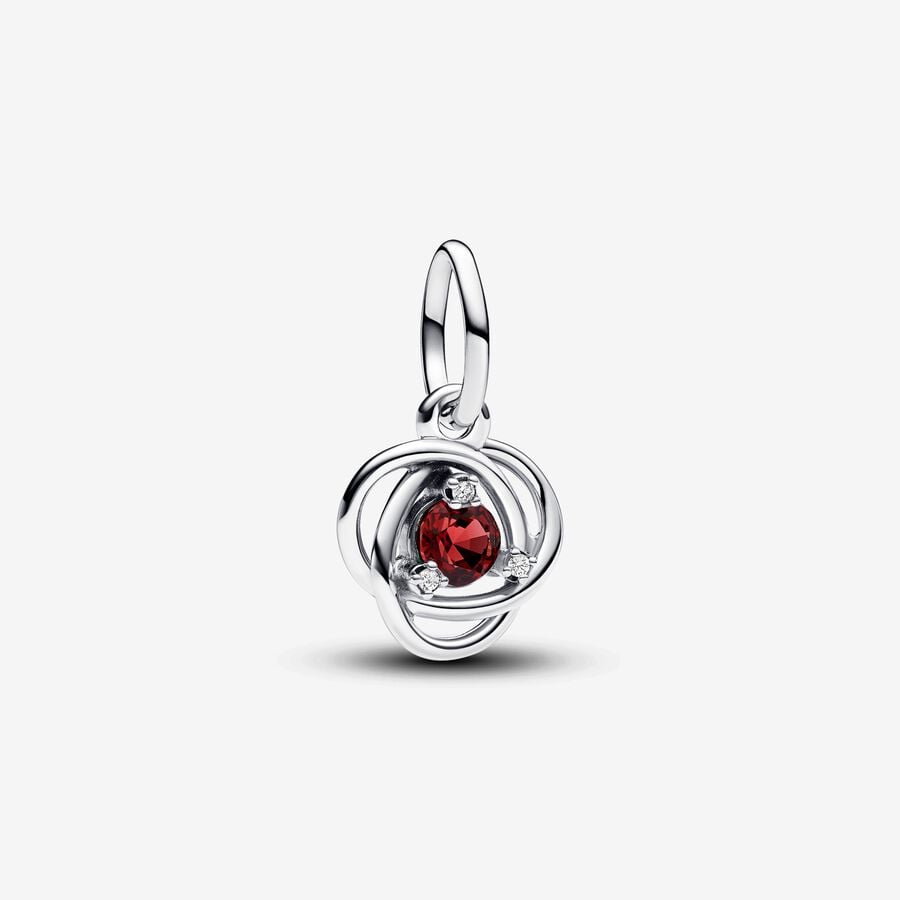 July True Red Eternity Circle Dangle Charm image number 0