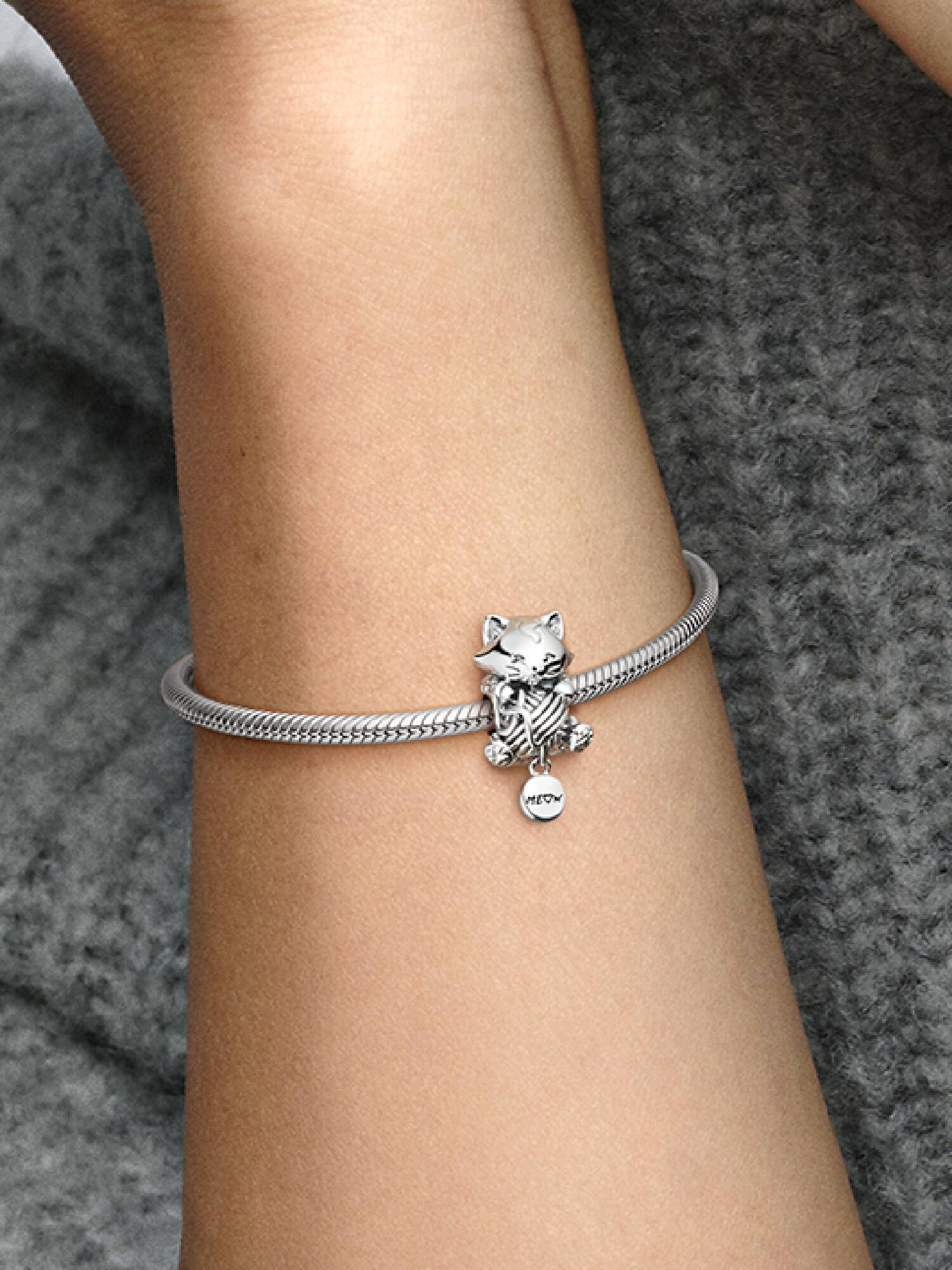 Kitten & Yarn Ball Charm