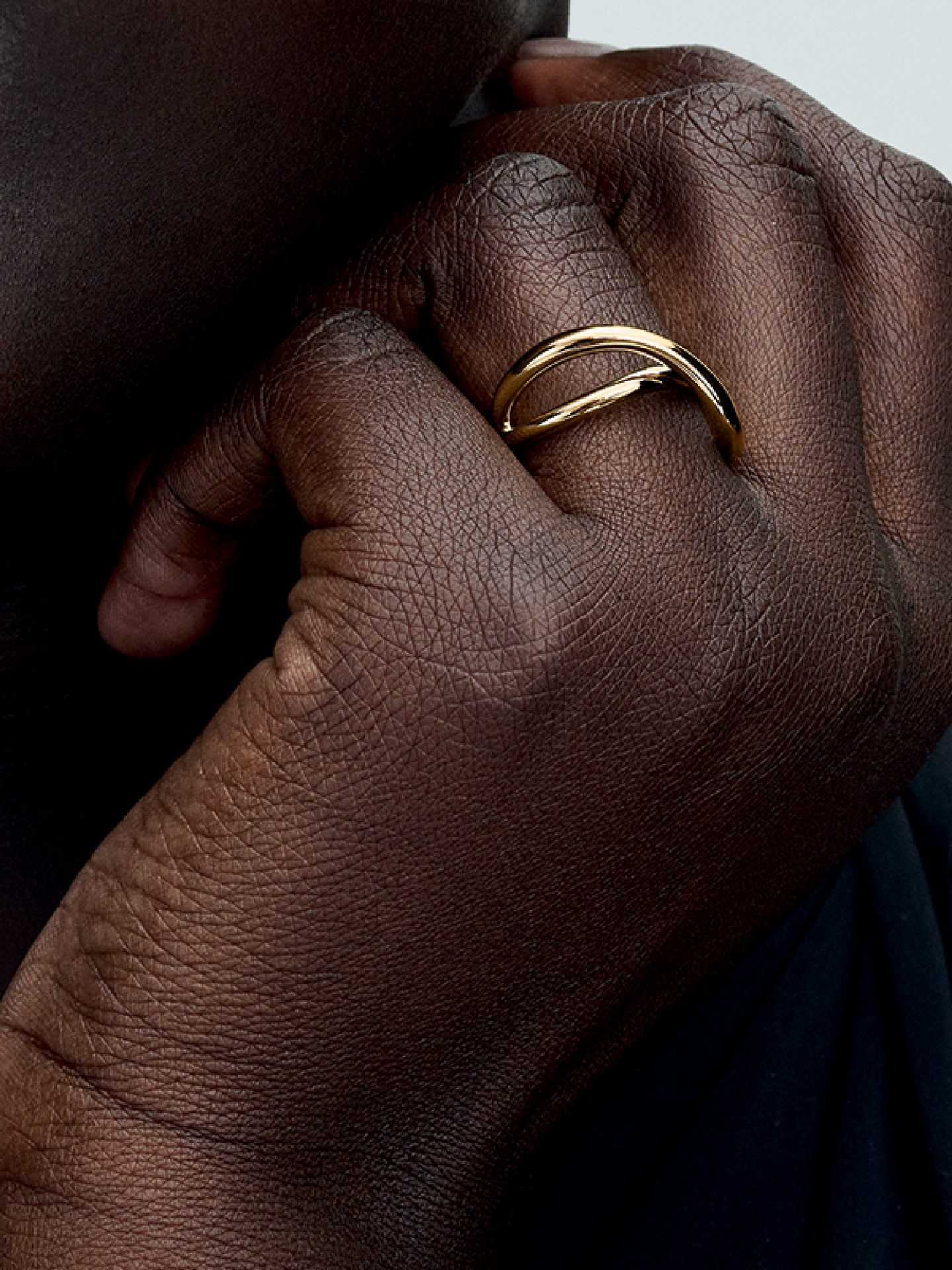 Женское кольцо Pandora Organically Shaped Infinity, Gold plated, цвет: Позолоченный — фото 3