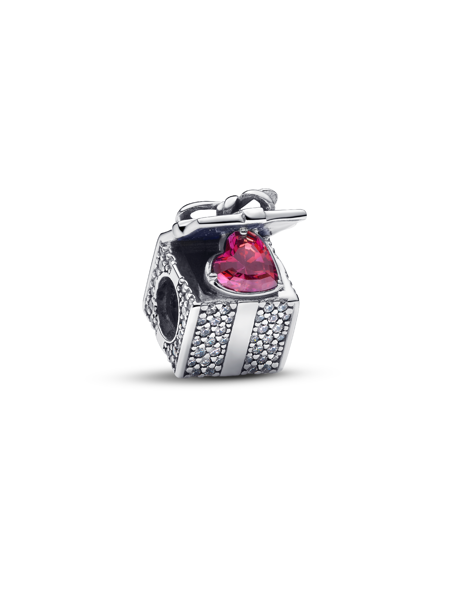Sparkling Gift Box Charm | Pendant | Sterling silver | Pandora US