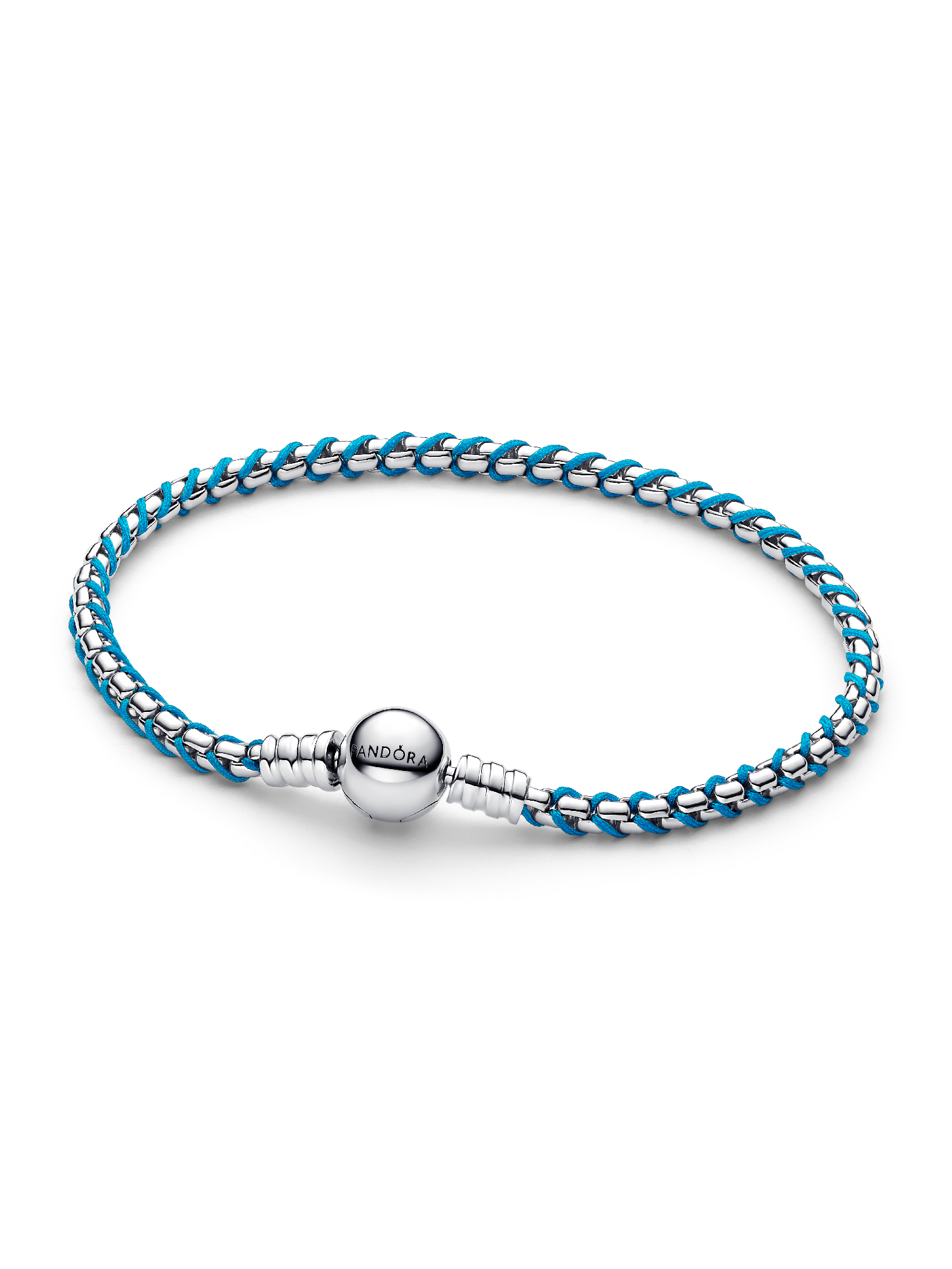 Blue Cord Snake Chain Bracelet