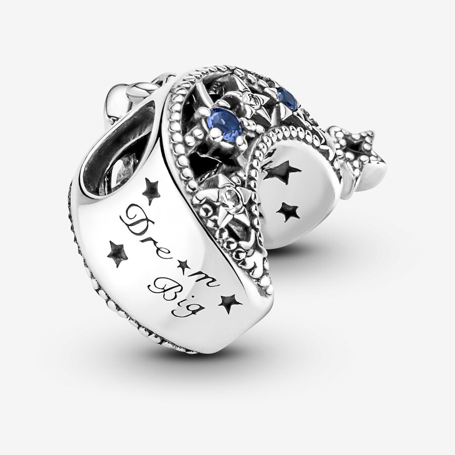 Star & Crescent Moon Charm | Sterling silver | Pandora US