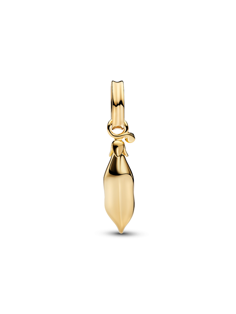 Treated Freshwater Cultured Baroque Pearl Peas in a Pod Dangle Charm
