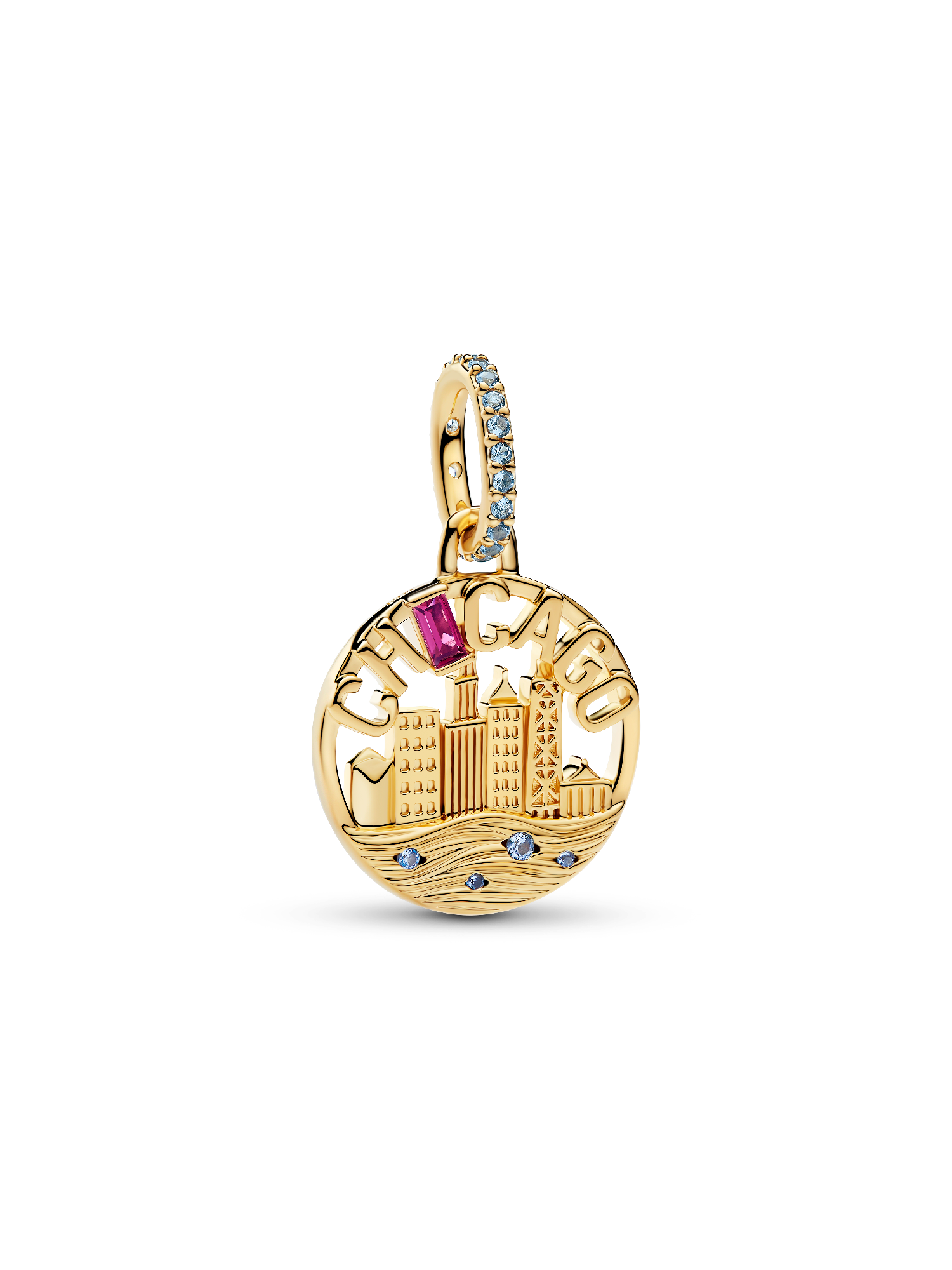 Chicago Skyline Dangle Charm