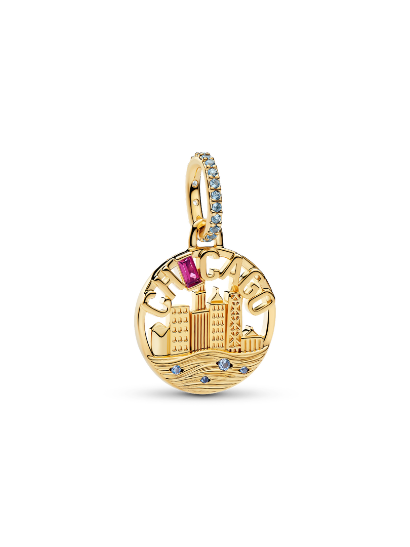 Chicago Skyline Dangle Charm