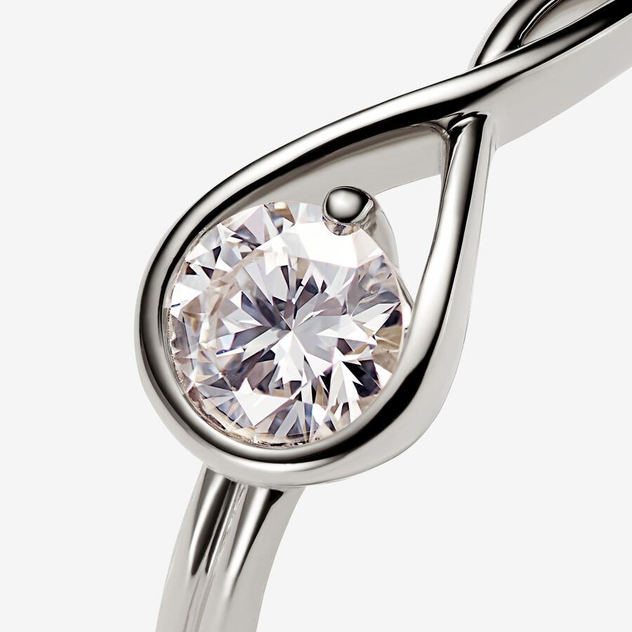 Expensive Pandora Rings Pandora Infinite 14k White Gold Lab-grown Diamond Ring | White gold ...