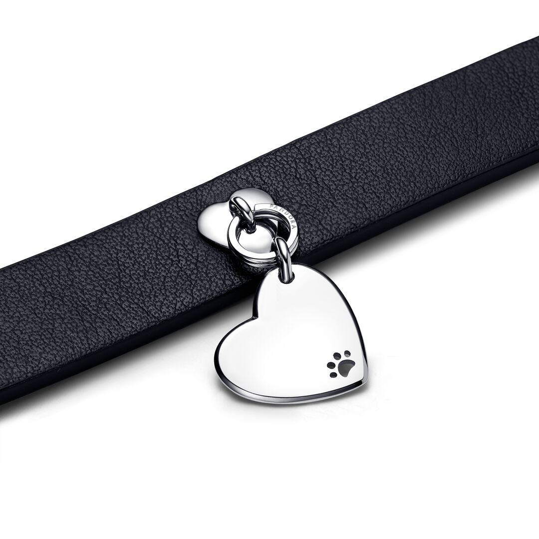 FINAL SALE - Black Leather-free Fabric Pet Collar