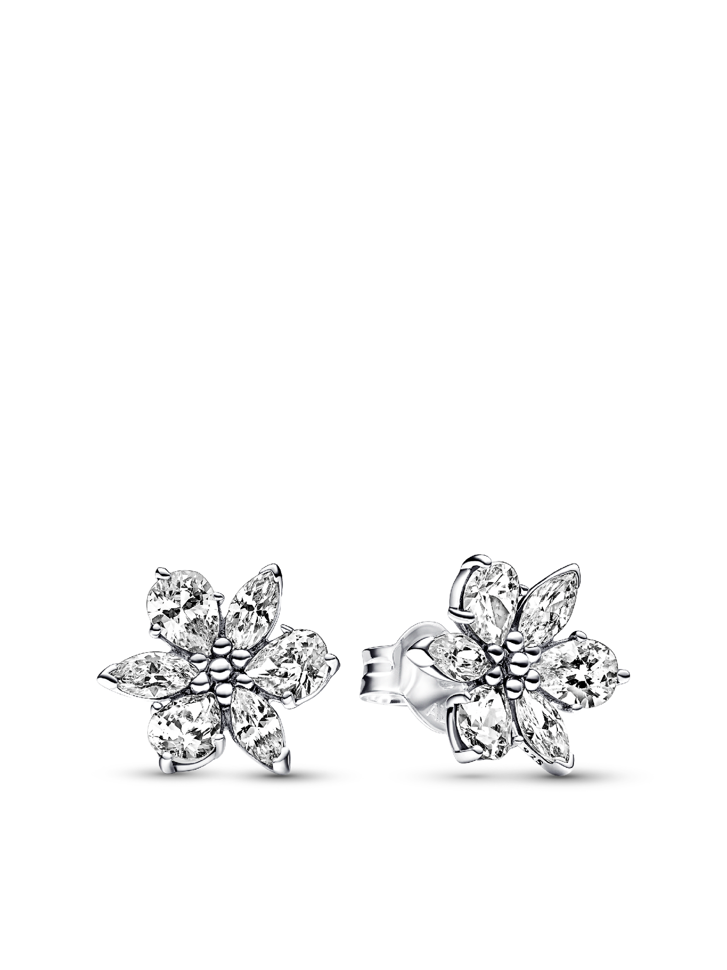 Женские серьги Pandora Sparkling Herbarium Cluster, Sterling silver, цвет: Серебро — фото 1