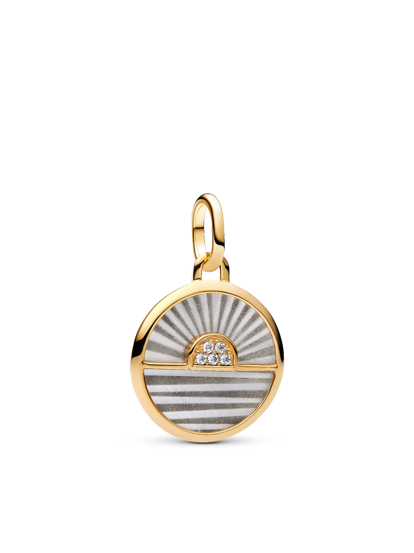 Женский шарм Pandora Sunrise Medallion Charm, цвет: Позолоченный — фото 1